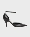 The Row Uxor Leather Pumps In Black