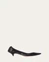 The Row Brown Liisa Kitten Heels In Black