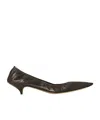 The Row Brown Liisa Kitten Heels In Black
