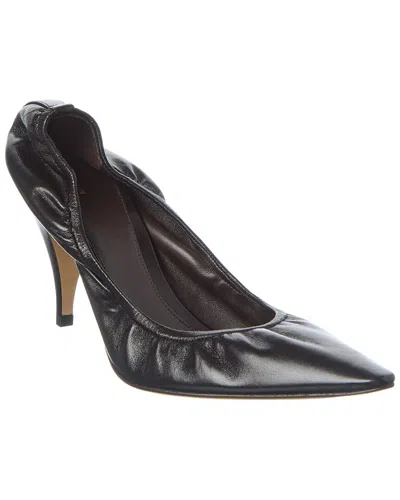 The Row Leather Liisa Point Toe Pumps 8cm In Black