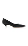 The Row Liisa Leather Pumps In Black