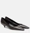 The Row Liisa Leather Pumps In Black