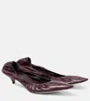 The Row Brown Liisa Kitten Heels In Red