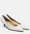 The Row Liiisa Two Pointed Toe Kitten Heel Pump In White