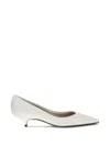 The Row Liisa Leather Pumps In White