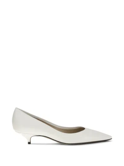 The Row Liisa Leather Pumps In White
