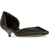 The Row Brown Liisa Kitten Dorsay Pumps In Black
