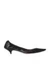 The Row Brown Liisa Kitten Heels In Black