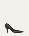 The Row Liisa Python Stiletto Pumps In Black