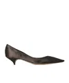 The Row Liisa Distressed Kitten-heel Pumps In Black