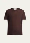 The Row Lila Cashmere Top In Dark Brown
