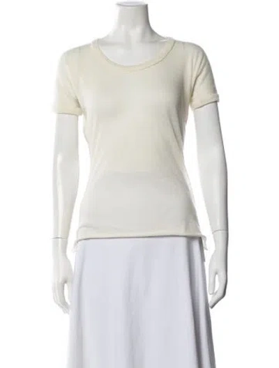 Pre-owned The Row Lila Cashmere T-shirt In White