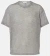 The Row Lila Knitted Cashmere Top In Gray