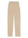 The Row Lilas Light Khaki Cotton And Linen Trousers In 中性色