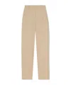 The Row Lilas Light Khaki Cotton And Linen Trousers In Nude