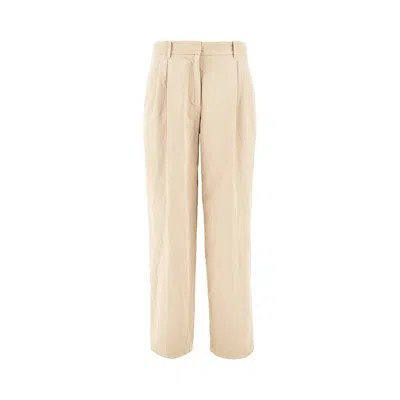 THE ROW 'LILAS' COTTON AND LINEN PANTS