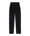 The Row Lilas Wool And Linen Blended Pants In Black