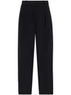 The Row Lilas Wool Blend Trousers In Black
