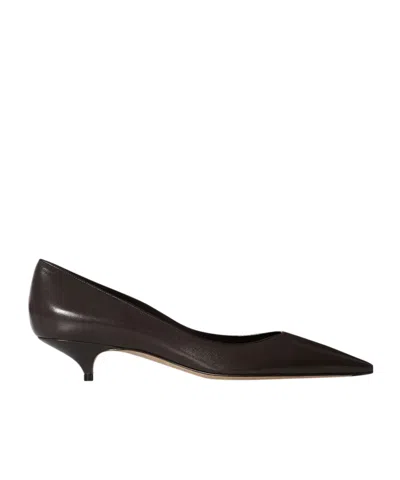 The Row Liliisa Kitten Two Pumps In Brown