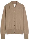 The Row Lillia Cashmere Cardigan In Brown