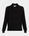 The Row Lillia Cashmere Collared Cardigan In Brown