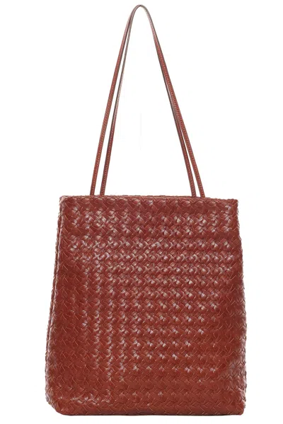 The Row Lilou Woven Bag In Brown
