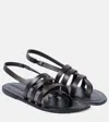 The Row Line Slingback Sandal In Brown