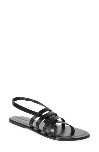 The Row Line Slingback Sandal In Black