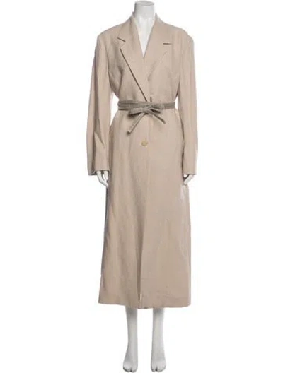 Pre-owned The Row Linen Coat In Neutral