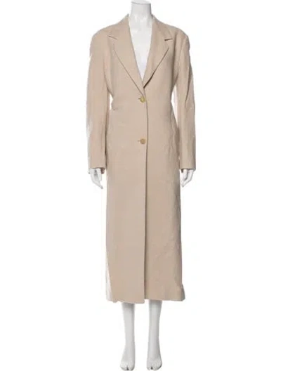Pre-owned The Row Linen Coat In Neutral