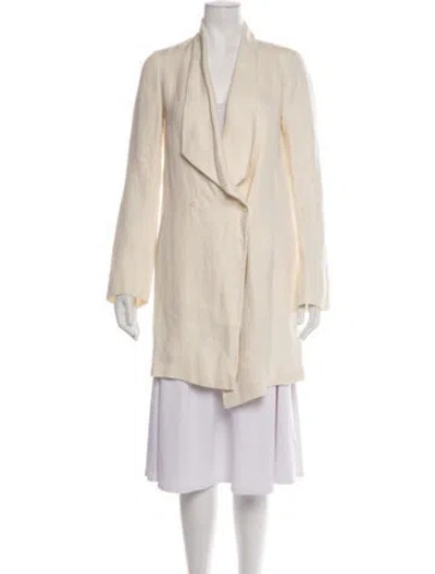 Pre-owned The Row Linen Coat In Neutrals