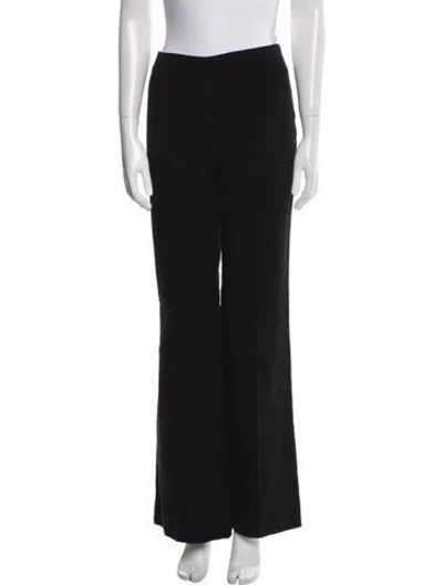 Pre-owned The Row Linen Wide Leg Pants In Black