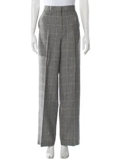 Pre-owned The Row Linen Wide Leg Pants In Gray