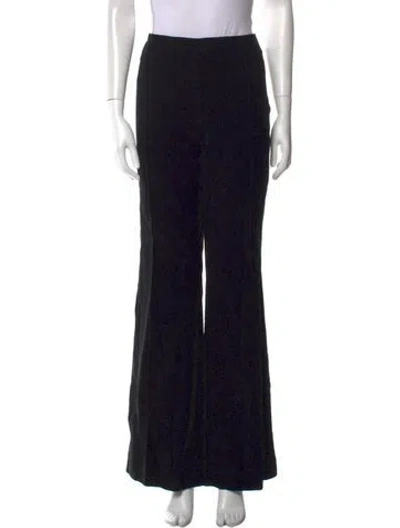Pre-owned The Row Linen Wide Leg Pants W/ Tags In Black