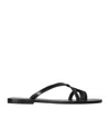 The Row Link Contrast-stitching Slides In Black