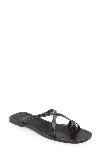 The Row Link Sandal In Black