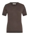 The Row Linnea Top In Cashmere In Brown