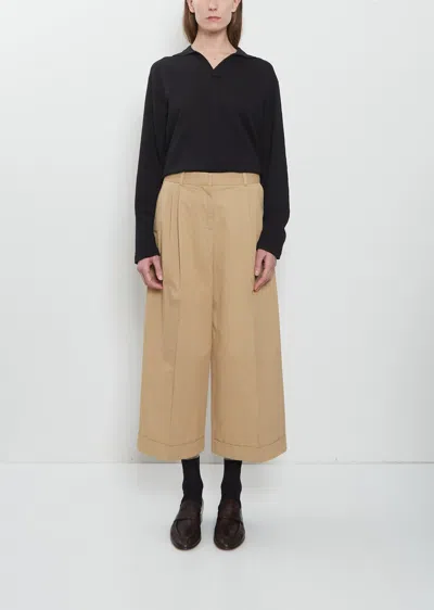The Row Lior Cotton Pant In Sand