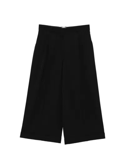 The Row Lior Cuffed Trousers In Black