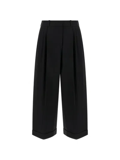 The Row Lior Pleated Trousers In Black