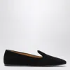 The Row Tippi Black Suede Loafers In Black