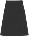 The Row Lison Midi Skirt In Grey