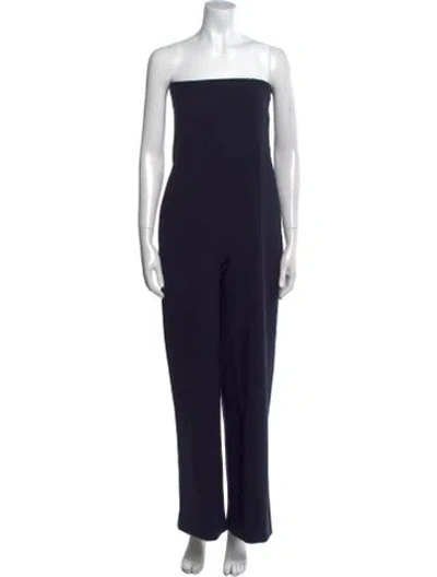 Pre-owned The Row Liu Virgin Wool Jumpsuit In Blue