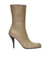 The Row Beige Liv Natural Kid Leather Boots In Brown