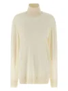 The Row Lizzy Oversized Cashmere Turtleneck Sweater In Neutral