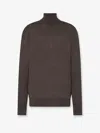 The Row Lizzy Cashmere Turtleneck Sweater In Brown