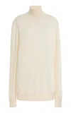 The Row Lizzy Fine-knit Cashmere Sweater In White