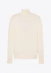 The Row Lizzy High-neck Sweater In White