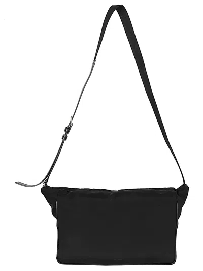 The Row Lloyd Nylon Crossbody Bag In Black