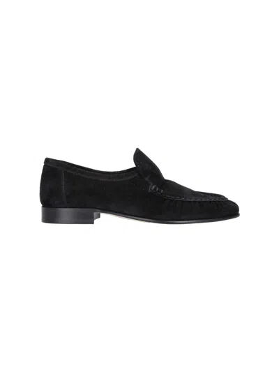 The Row Loafers "new Soft" In Black
